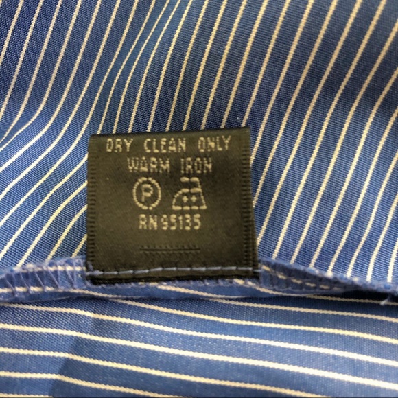 Sz M (8) Blue Lafayette 148  Blouse - Picture 8 of 9